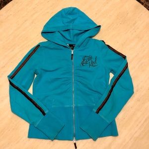 Ecko Red Hooded Zip Up Jacket/Hoodie Blue